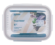 Altom Fresh Relief pojemnik z pok. prostokątny 1l 20x15x7cm taupe - 1580553 - zdjęcie 4